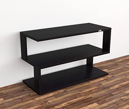 DAS Tomas Engineered Wood 3 Tier Shoe Rack Organizer Black Finish