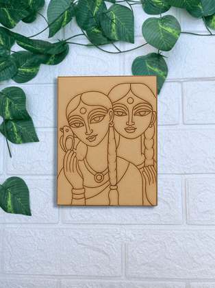 Dbeautify's Traditional Woman DIY MDF Painting