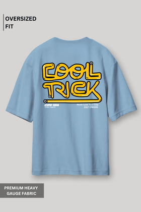 Cool Trick : Oversized T-Shirt Blue-XS