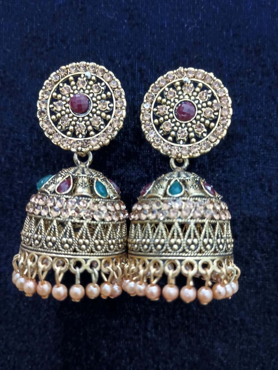 MRS RIGHT ALLOY MULTICOLOR JHUMKA EARRING FOR WOMEN AND GIRLS
