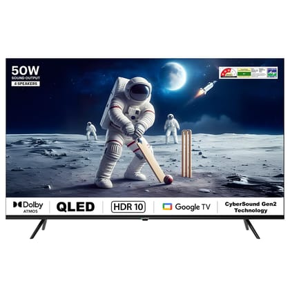 Blaupunkt 108 cm (43 inches) Quantum Dot Series 4K Ultra HD QLED Google TV 43QD7050 (Black) Blaupunkt 108 cm (43 inches) Quantum Dot Series 4K Ultra HD QLED Google TV 43QD7050 (Black) - Black / 43 inches
