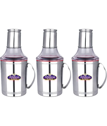 APEIRON STAINLESS Steel Oil Container/Dispenser Set of 3 750 mL