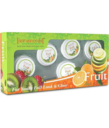 Aaryanveda Fruit Facial Kit 5 Steps ,Complete Skin Rejuvenation, Brightening & Hydration,210g (Pack of 1)