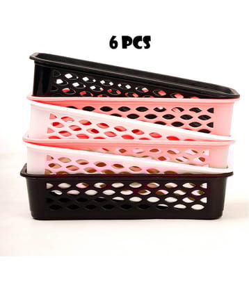 DarkShri Multicolor Plastic Fridge Racks ( Pack of 6 )