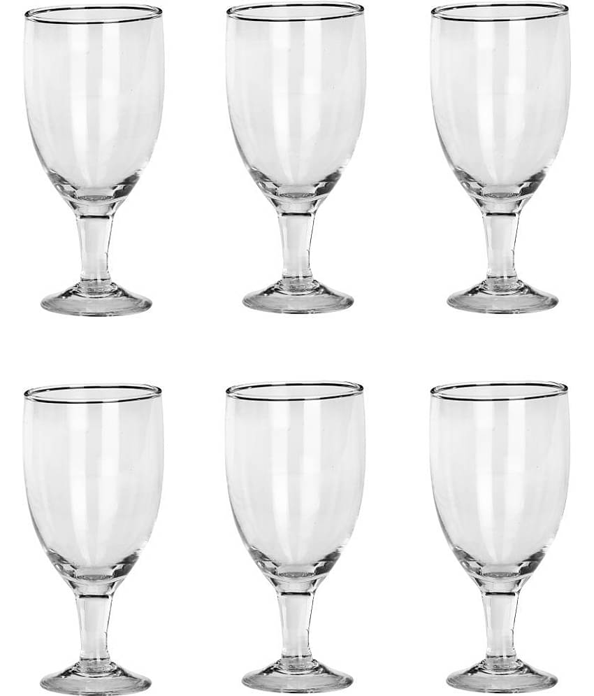Afast Wine  Glasses Set,  180 ML - (Pack Of 6)