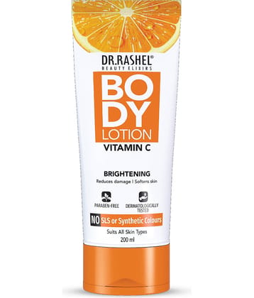 DR.RASHEL Vitamin C Moisturizing Lotion for clear skin All Skin Type (200ml, Pack of 1)