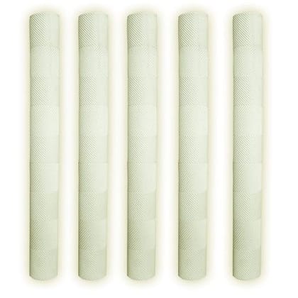 Shredded prophysique White Cricket Bat Handle Grip (pack of 5)