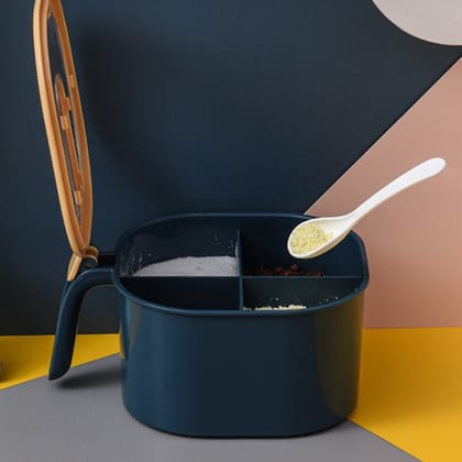 Fancy Masala Box with 4 Sections: Ideal for Storing Various Types of Masalas, Perfect for Kitchen Use