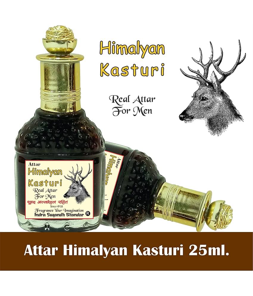 INDRA SUGANDH BHANDAR - Himalayan Kasturi Attar For Men & Women 25ml Pack Of 1