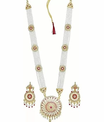 Rhosyn Gold Brass Necklace Set ( Pack of 1 )