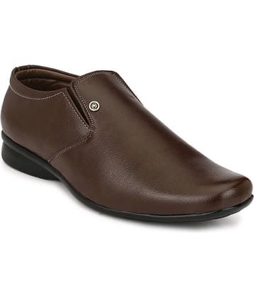 RL Rocklin Men Brown Men's Slip On Formal Shoes