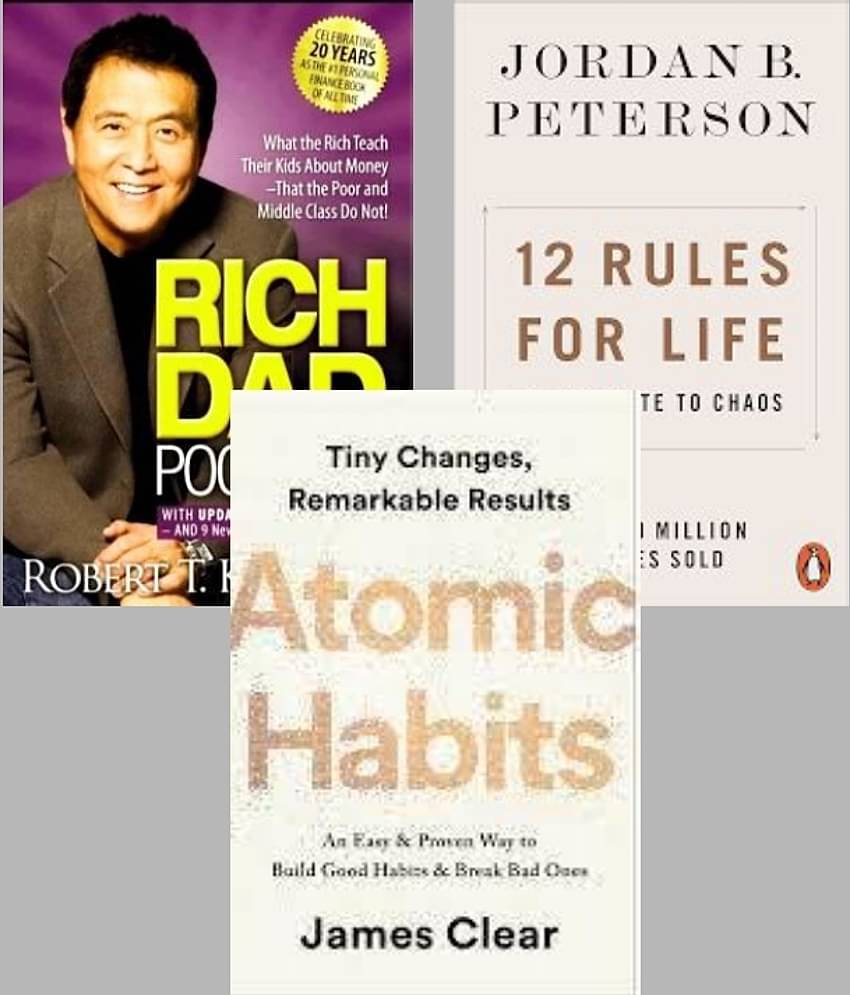 12 Rules for Life + Rich Dad Poor Dad + Atomic Habits