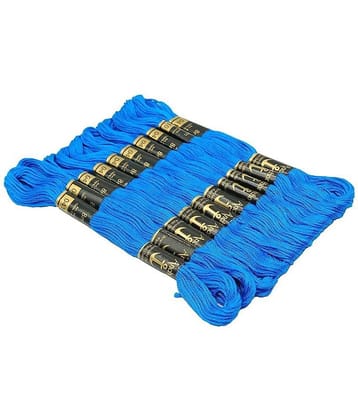 PRANSUNITA Anchor Stranded Cotton 6 Strand Cross-Stitch Hand Embroidery Stranded Cotton Craft Sewing Floss Thread, Pack of 10 (FEROZI)