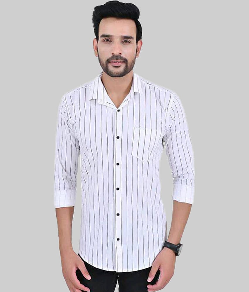 MODERNITY Cotton Blend Regular Fit Solids Full Sleeves Men's Casual Shirt - Navy ( Pack of 1 )