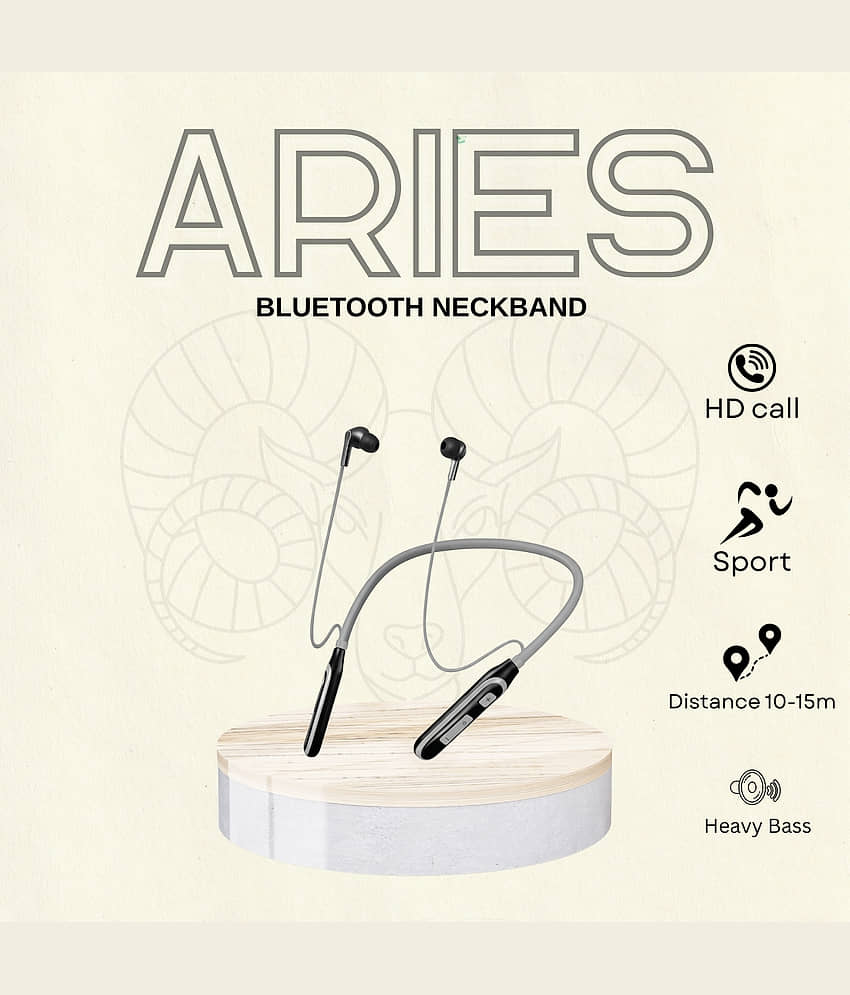 ARIES In-the-ear Bluetooth Headset with Upto 30h Talktime Deep Bass