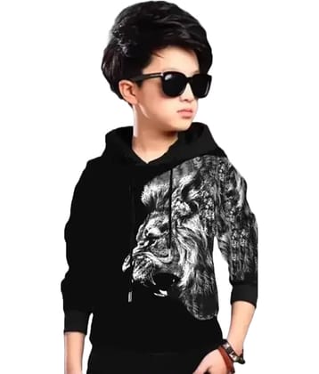 Diaz Pack of 1 Boys & Girls Cotton T-Shirt ( Black )