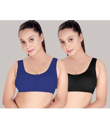 HAYA Pack of 2 Polyester Non Padded Women's Cami bra ( Multicolor ) HAYA Multicolor Polyester Non Padded Women's Cami bra ( Pack of 2 )