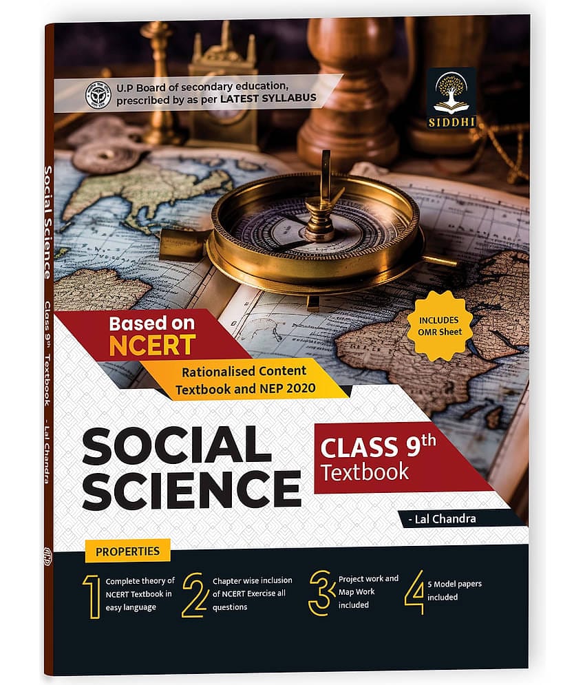 Educart UP Board Class 9 SOCIAL SCIENCE Textbook 2024 (Based On Latest Pattern for 2024-25 Exam) English Medium