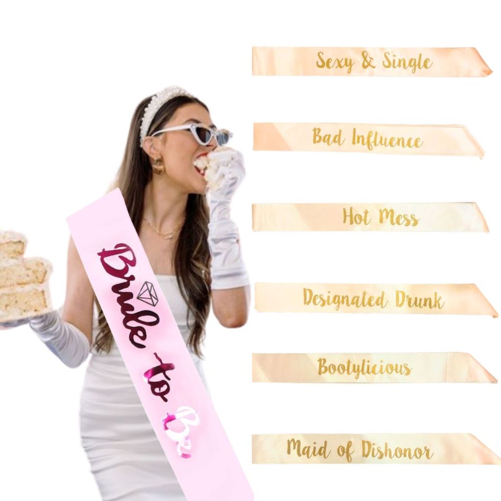 Bride to be Sash & Bridemaid Sash - Party and Festive Needs | Buy online on ZillyBuy