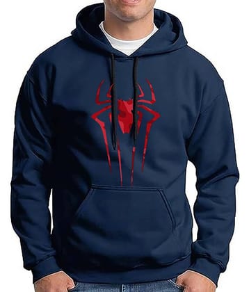 code yellow Fleece Hooded Men's Sweatshirt - Blue ( Pack of 1 )