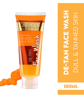 Jovees Herbal De-Tan Face Wash For Tan Removal For All Skin Type 180ml, ( Pack of 1 )