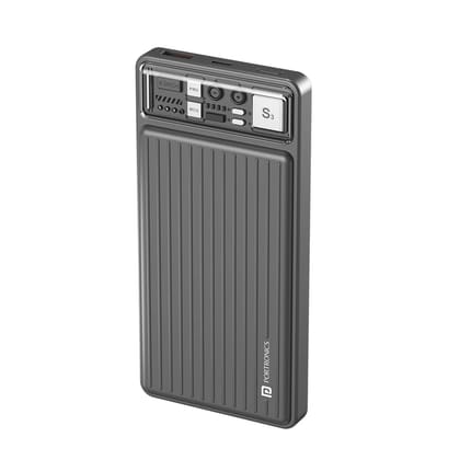 Portronics Luxcell 10K, 20 Watt Output, 10000 mAH PowerBank, Wide Compatibility, Lightweight (Green)