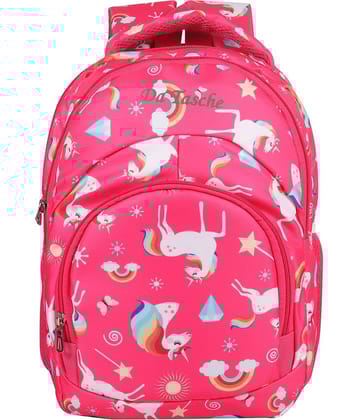 Da Tasche Pink Polyester Backpack For Kids