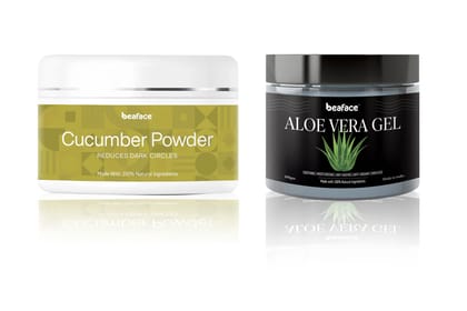 Cucumber-powder-Aloe-vera-gel-facials-anti-aging-acne-blemishes