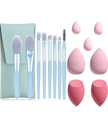 Facejewel Makeup Sponge With Makeup Brush, Powder Puff Blender Tools (Pack of 15)