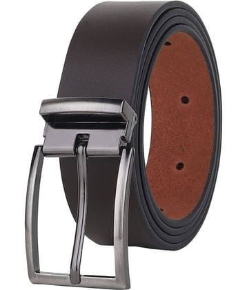 SILKSHOPPING - Brown 100% Leather Men's Formal Belt ( Pack of 1 )