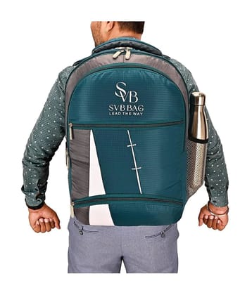 SVB BAG 35 Ltrs Polyester Backpack *For Boys & Girls ( Teal ) - Teal