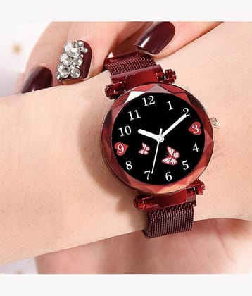 Trex Red Fabric Analog Womens Watch