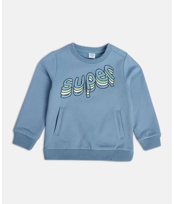 MINI KLUB Pack of 1 Boys Cotton Sweatshirt ( Blue )