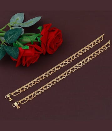 Gold plated Classic Look Payal  Anklet for Women And Girl