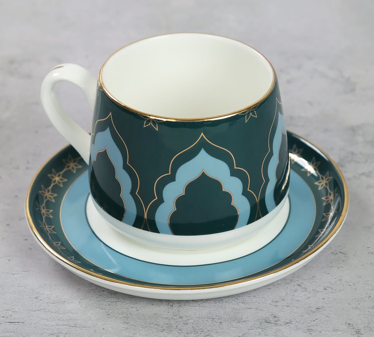 Nature'S Bloom Cup And Saucer Set Of 4