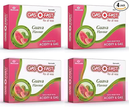 GASOFast Ayurvedic Antacid  Guava flavour (6 sachets*4 5 g each)  (Pack of 4)