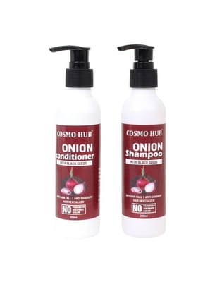 Combo Of Onion Shampoo & Conditioner With Black Seeds - 200ml Each