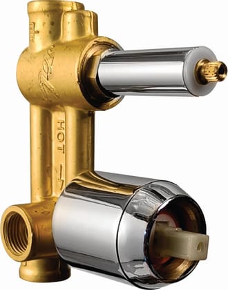 Dras Pro Black Exposed parts of Single Lever Concealed Divertor Mixer 2 Outlets