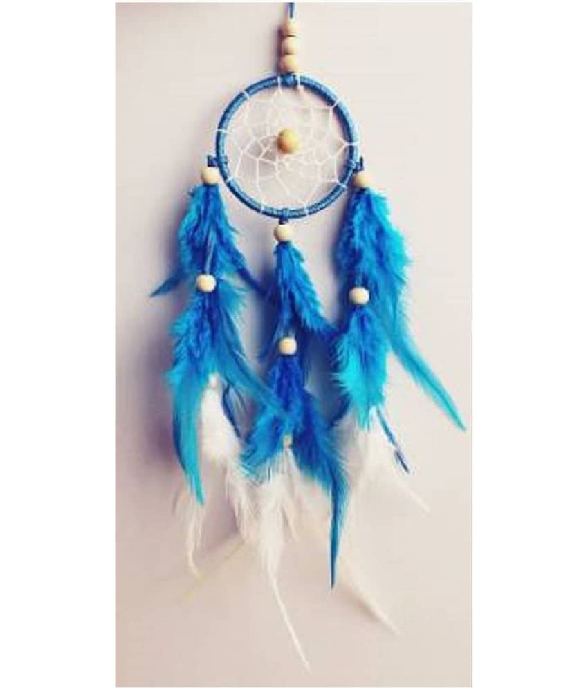 new lucky Dream Catcher In Car Decor Blue
