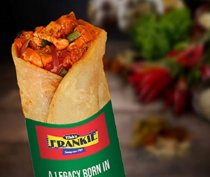 Double Paneer Tikka Frankie Roll