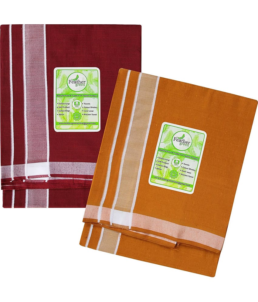 Feather Green Multi Dhoti