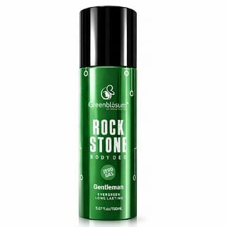 Greenblosum Rock Stone Body Deo for Men  Long Lasting Evergreen Fragrance  Zero Gas Deodorant Spray  150ml