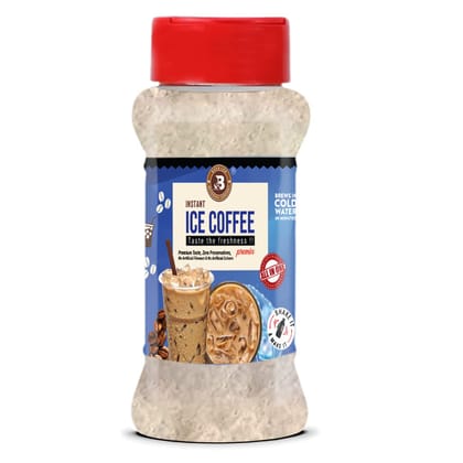 Brew Lab Instant Ice Coffee Premix | Perfect Blend of Quality Coffee Beans Instant Coffee (100 g, Pure Flavoured)