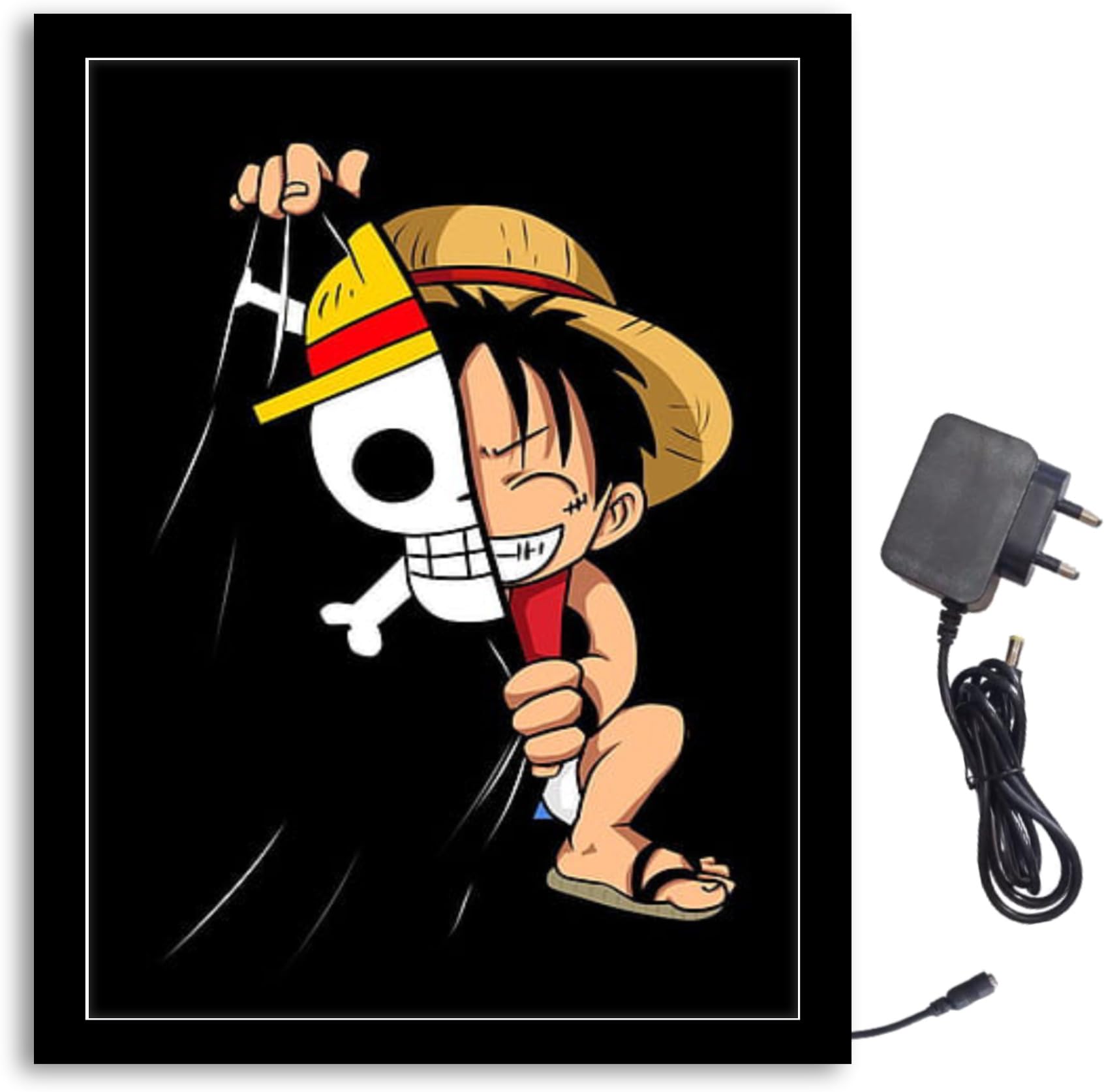 NOKKES One Piece 8X10 inch Led Light Photo Frame With Light Adaptor Black Color
