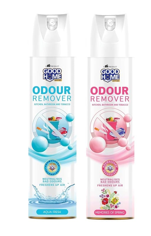 Good Home Odour Remover Aqua Fresh and Memories of Spring (Pack of 2)