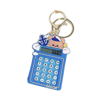 Kawaii Animal Sailor Calculator And Game Keychain - Single Piece-Bear