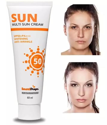Smartdrops SPF 50 Sunscreen Cream For All Skin Type ( Pack of 1 )