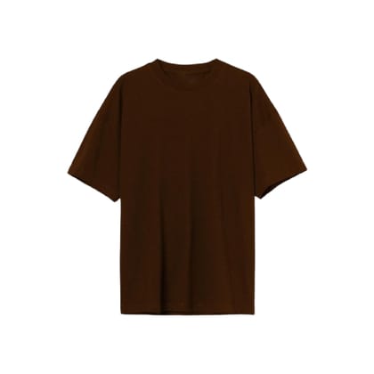 Oversized T-Shirt, Brown, XL (Unisex)