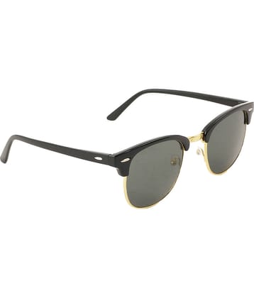 Bayberry Black Round Sunglasses ( Pack of 1 )