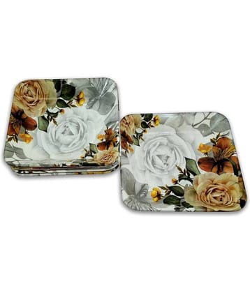 Inpro 6 Pcs Melamine Multi Color Quarter Plate